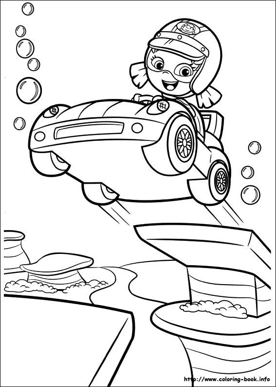 Plansa de colorat cu Bubble Guppies 37 36
